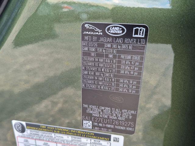 new 2026 Land Rover Defender car, priced at $90,955