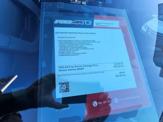 new 2026 Nissan Frontier car, priced at $52,850
