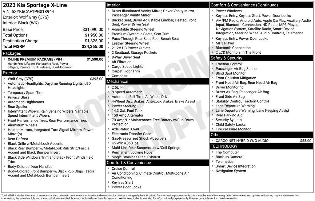 used 2023 Kia Sportage car, priced at $23,999