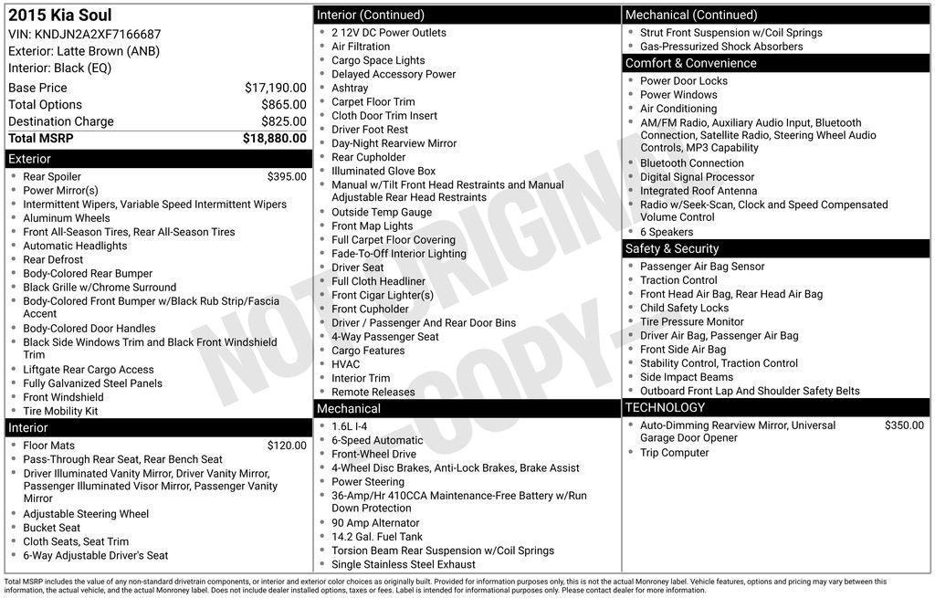 used 2015 Kia Soul car, priced at $6,000