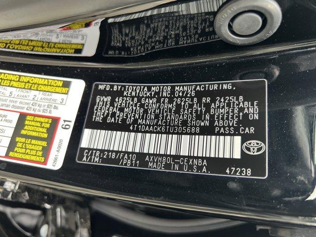 new 2026 Toyota Camry car, priced at $30,954