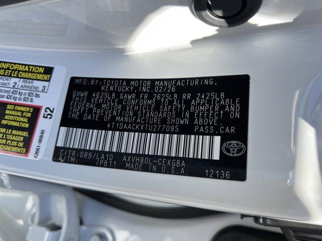 new 2026 Toyota Camry car, priced at $38,357