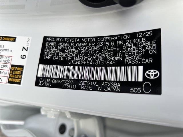 new 2026 Toyota Corolla Hybrid car, priced at $28,994