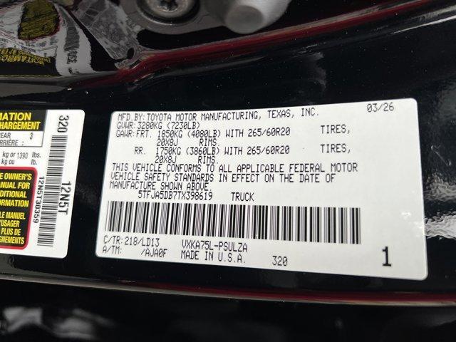 new 2026 Toyota Tundra car, priced at $55,493