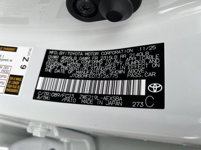 new 2026 Toyota Corolla Hybrid car, priced at $29,959