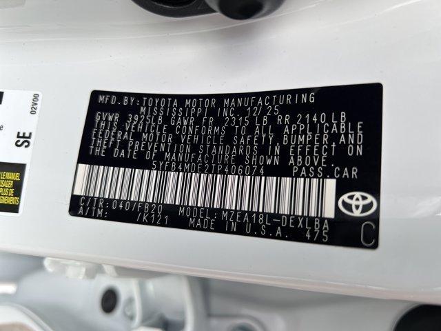 new 2026 Toyota Corolla car, priced at $24,489