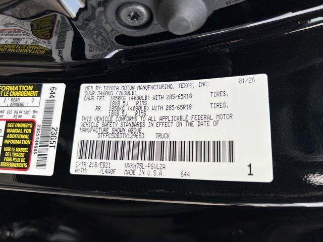 new 2026 Toyota Tundra Hybrid car, priced at $75,968