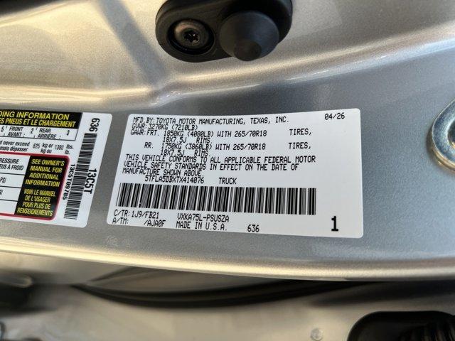 new 2026 Toyota Tundra car, priced at $52,108