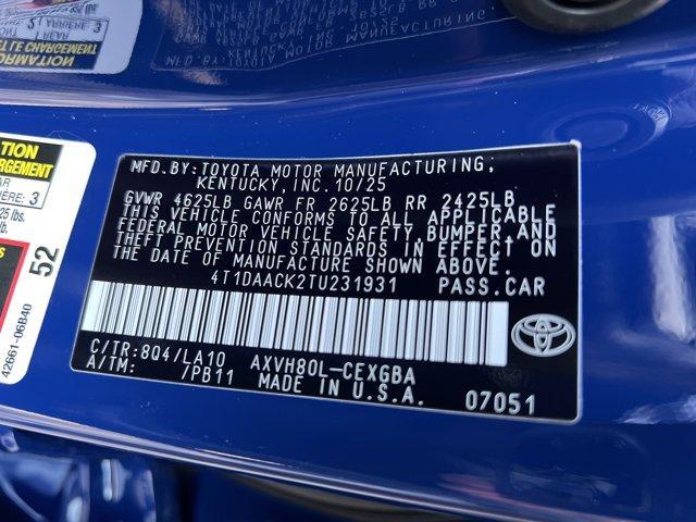 new 2026 Toyota Camry car, priced at $36,934