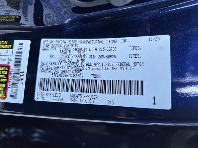 new 2026 Toyota Tundra car, priced at $62,284