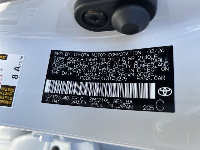 new 2026 Toyota Corolla Hybrid car, priced at $25,807