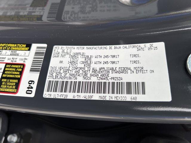 new 2025 Toyota Tacoma car, priced at $44,249