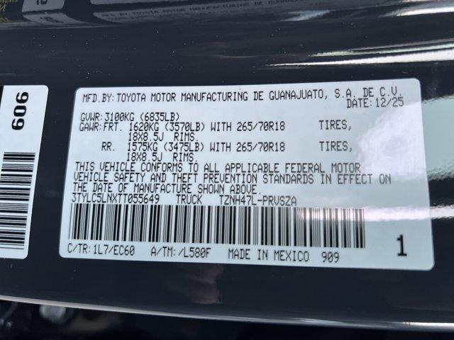 new 2026 Toyota Tacoma car, priced at $68,069