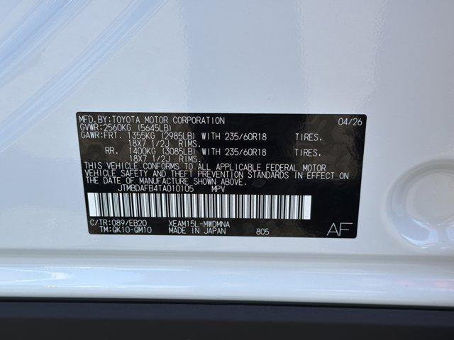 new 2026 Toyota bZ car, priced at $41,856