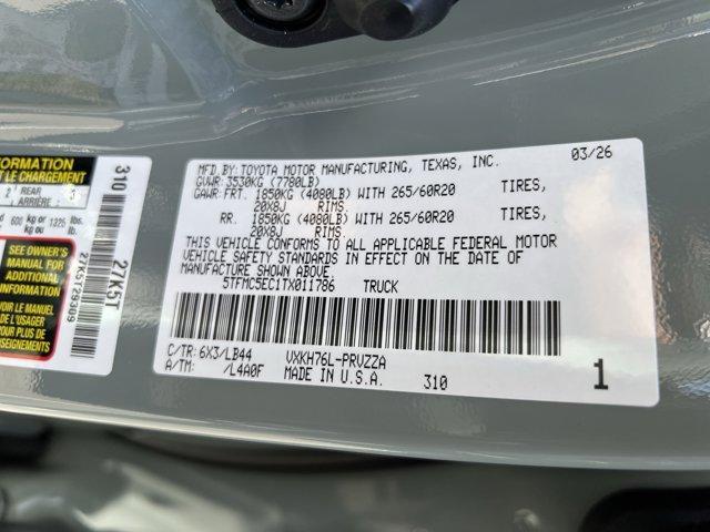 new 2026 Toyota Tundra Hybrid car, priced at $70,829