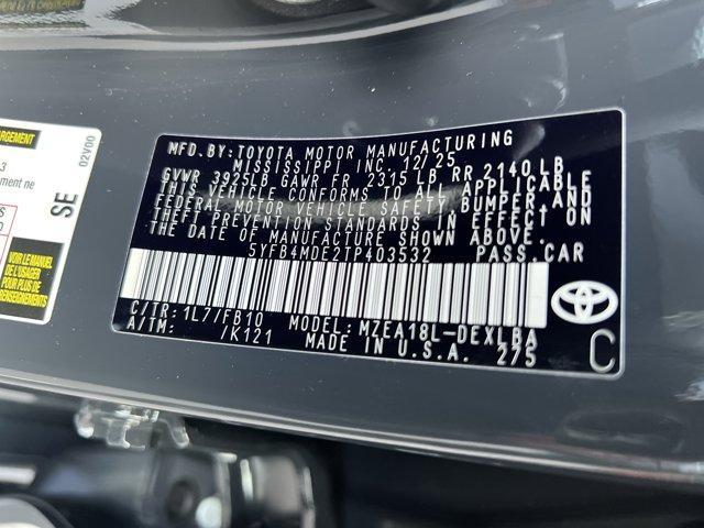 new 2026 Toyota Corolla car, priced at $24,643