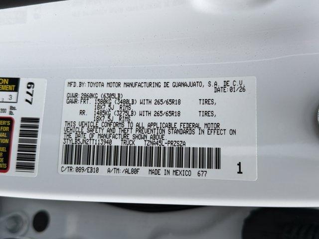 new 2026 Toyota Tacoma car, priced at $52,760