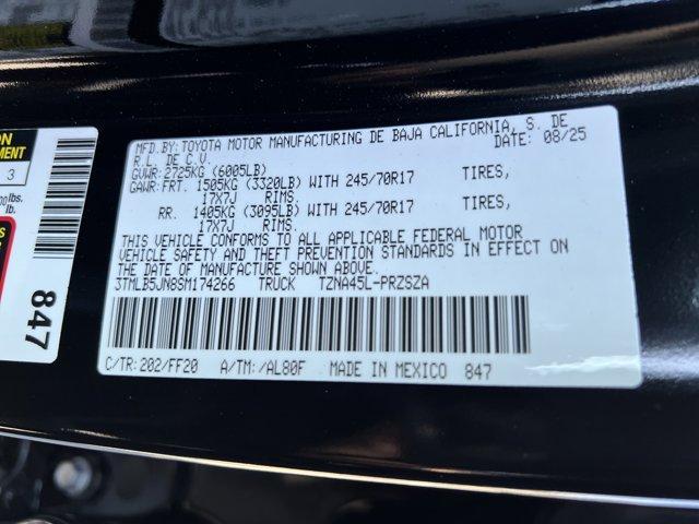 new 2025 Toyota Tacoma car, priced at $43,128