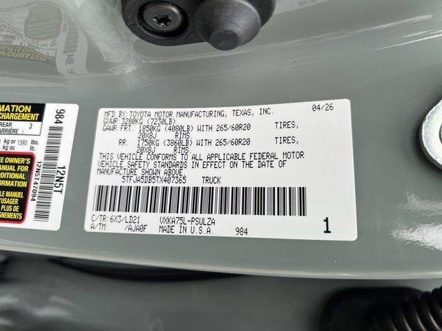 new 2026 Toyota Tundra car, priced at $58,929