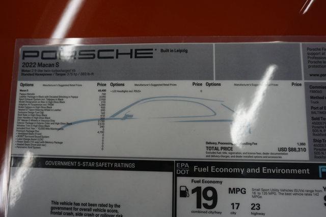 used 2022 Porsche Macan car, priced at $53,945