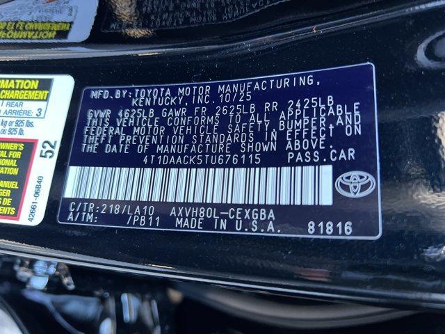 new 2026 Toyota Camry car, priced at $38,610
