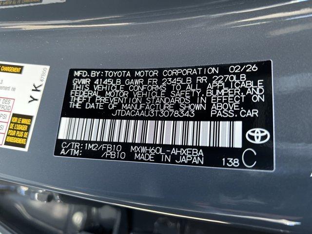 new 2026 Toyota Prius car, priced at $29,312