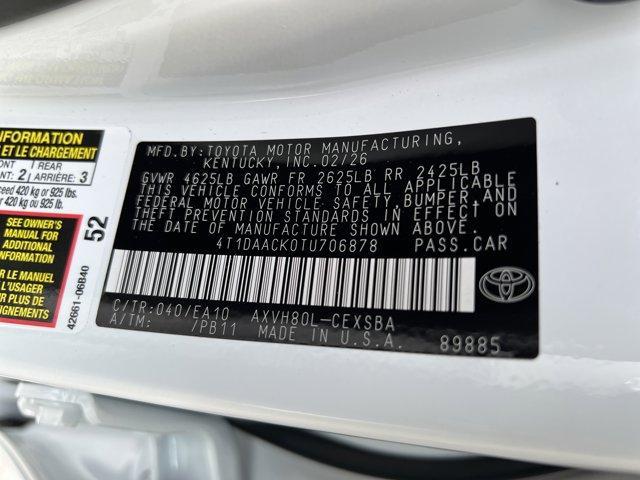 new 2026 Toyota Camry car, priced at $33,450