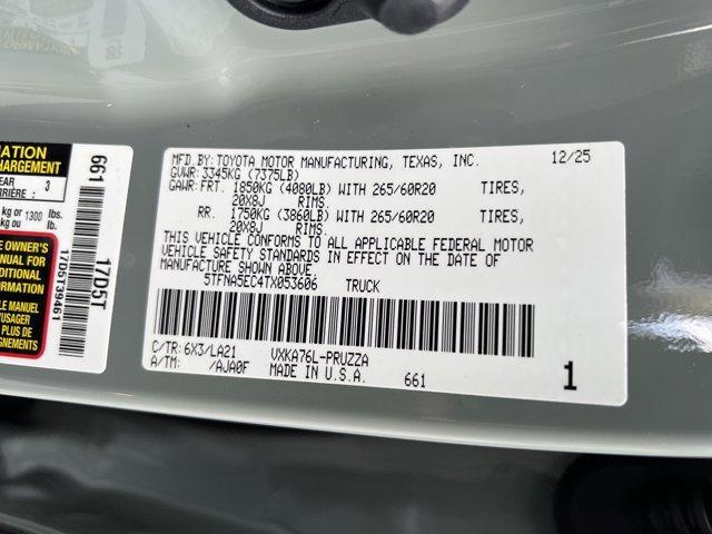 new 2026 Toyota Tundra car, priced at $73,272