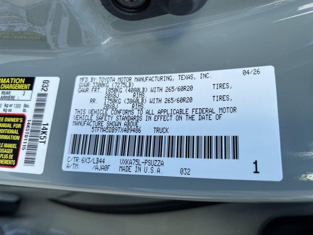 new 2026 Toyota Tundra car, priced at $65,513