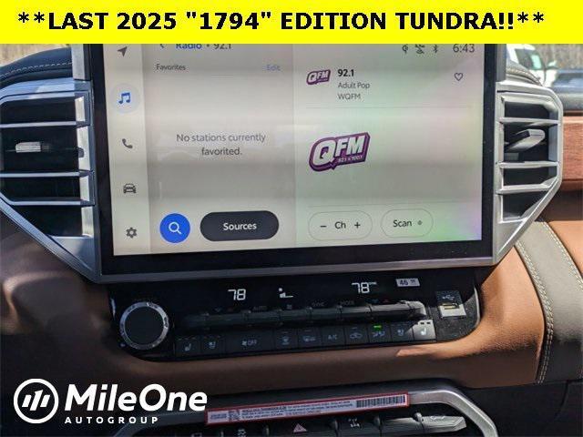 new 2025 Toyota Tundra Hybrid car, priced at $67,610