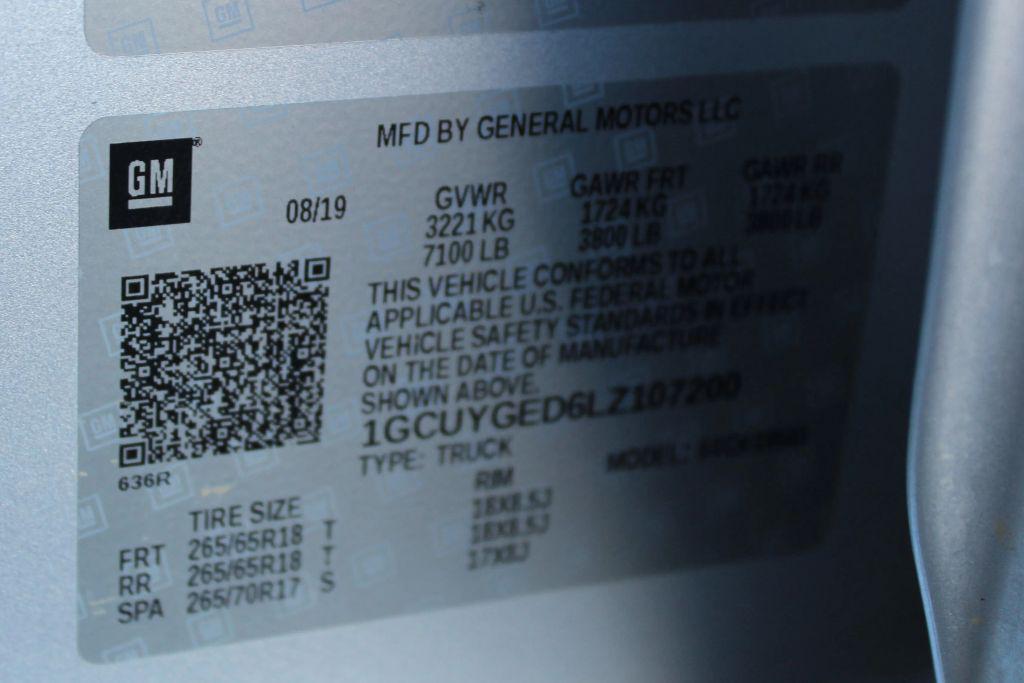 used 2020 Chevrolet Silverado 1500 car, priced at $32,995