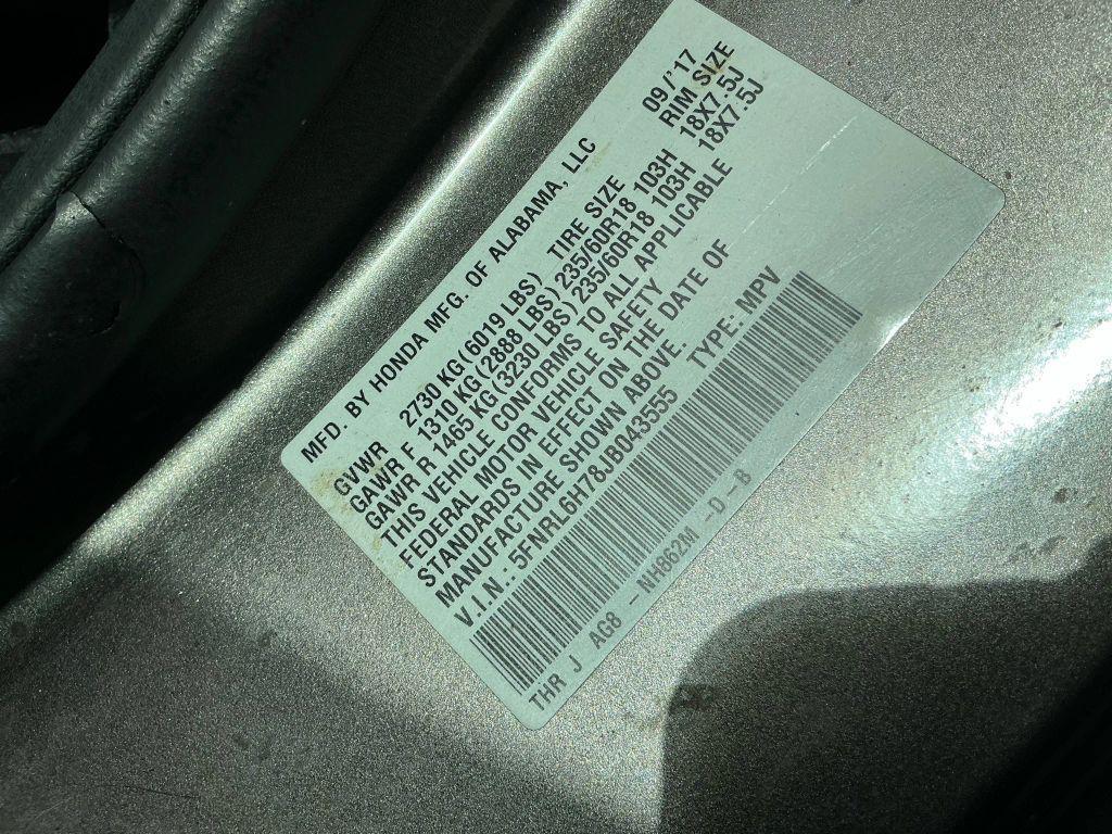 used 2018 Honda Odyssey car, priced at $18,995