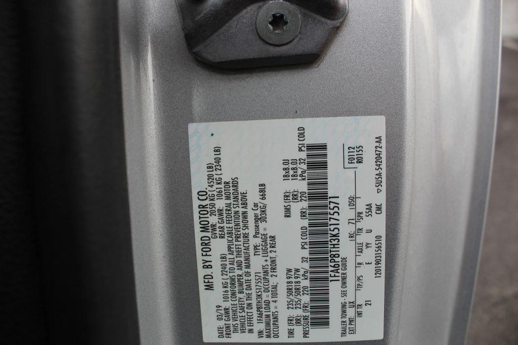 used 2019 Ford Mustang car, priced at $19,995