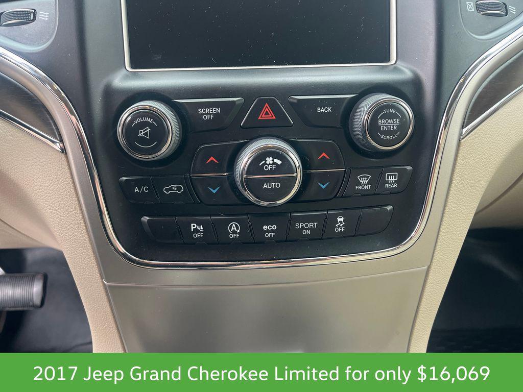 used 2017 Jeep Grand Cherokee car, priced at $16,069
