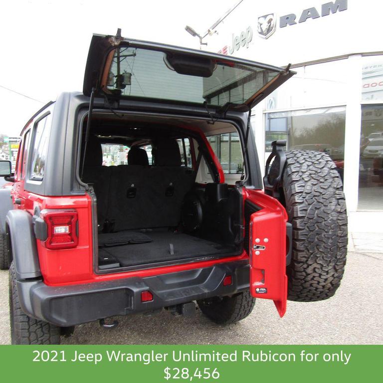 used 2021 Jeep Wrangler Unlimited car, priced at $28,456