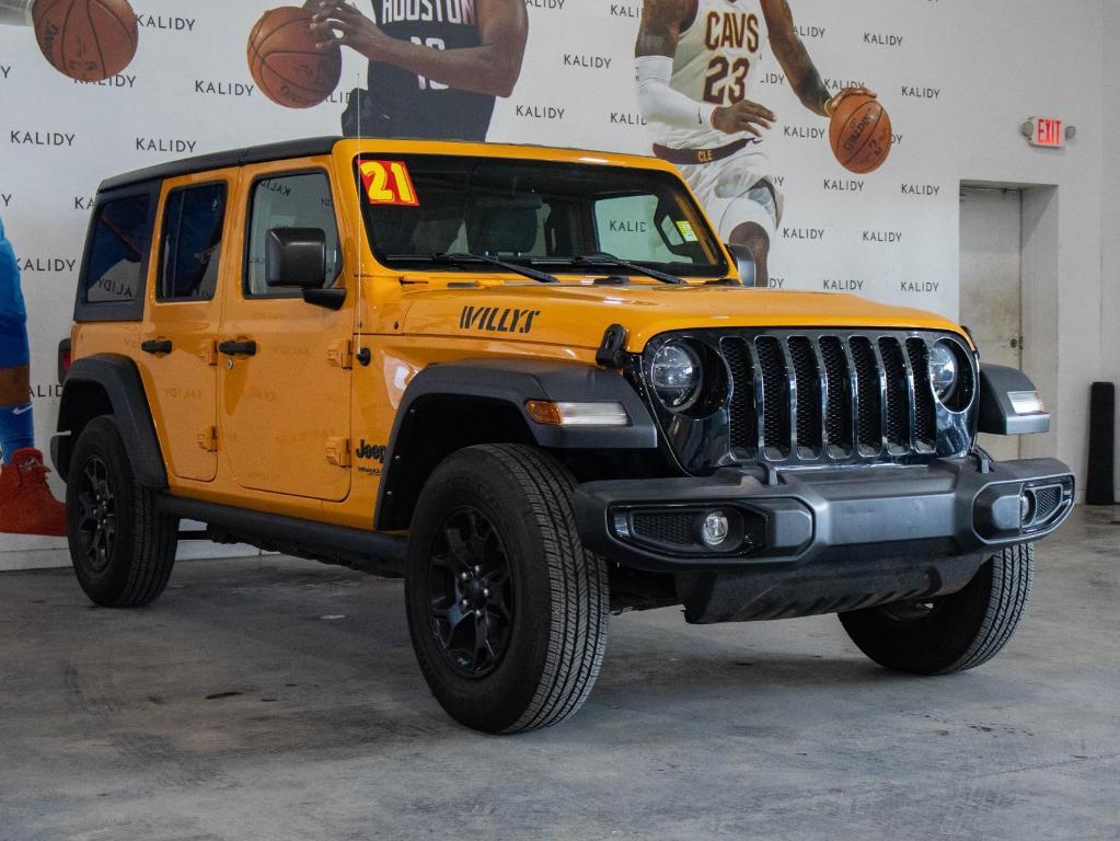 used 2021 Jeep Wrangler Unlimited car, priced at $25,000