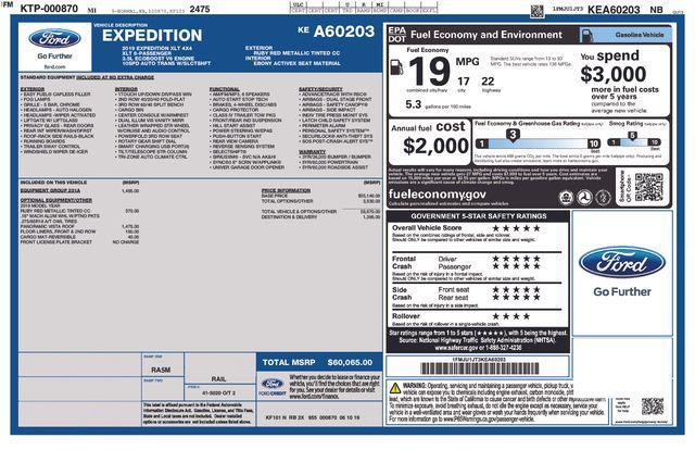 used 2019 Ford Expedition car, priced at $24,419