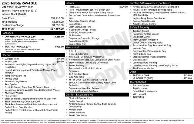 used 2025 Toyota RAV4 car, priced at $34,961