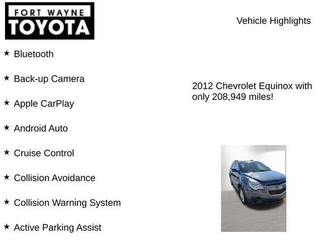 used 2012 Chevrolet Equinox car, priced at $4,303