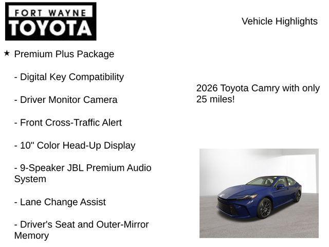 new 2026 Toyota Camry car, priced at $40,590