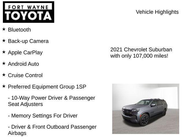 used 2021 Chevrolet Suburban car, priced at $33,531