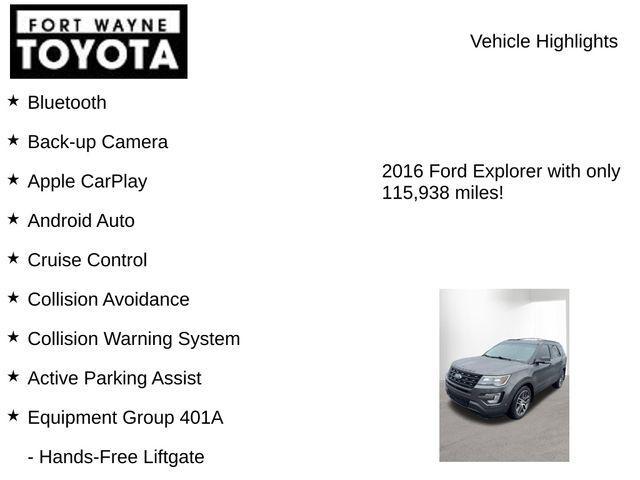 used 2016 Ford Explorer car, priced at $14,173