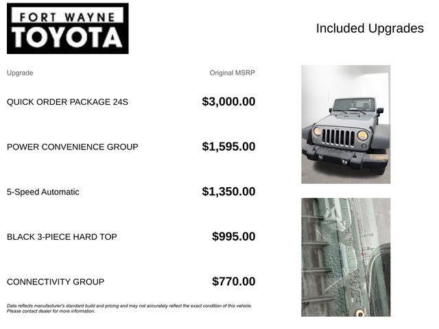 used 2016 Jeep Wrangler car, priced at $15,273