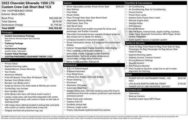 used 2022 Chevrolet Silverado 1500 car, priced at $27,983