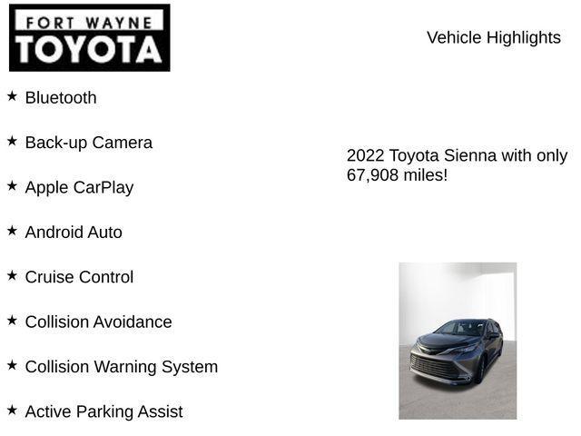 used 2022 Toyota Sienna car, priced at $35,813