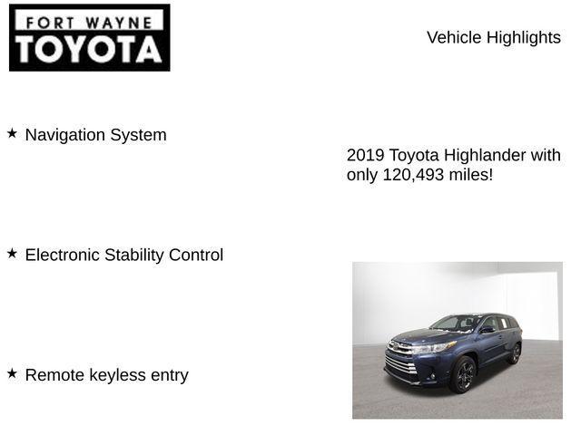 used 2019 Toyota Highlander car, priced at $21,591
