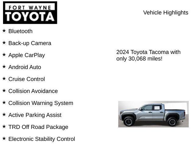 used 2024 Toyota Tacoma car, priced at $41,815