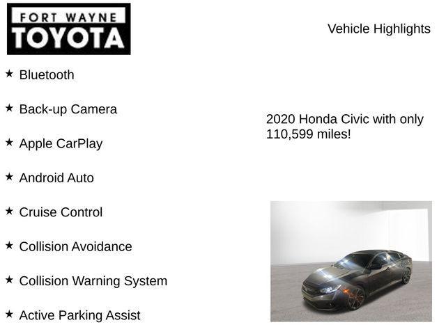 used 2020 Honda Civic car, priced at $16,374