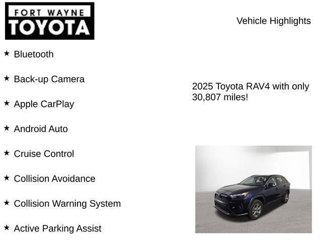 used 2025 Toyota RAV4 car, priced at $32,918