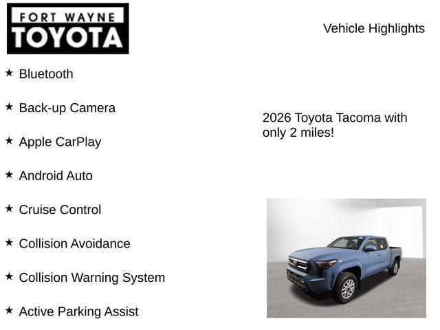 new 2026 Toyota Tacoma car, priced at $42,989